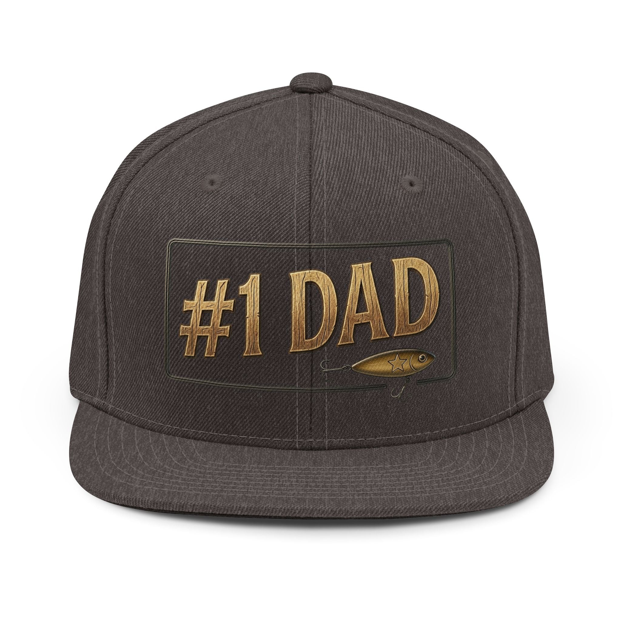 #1 Dad Fishing Hat | Snapback Cap, Lure Design