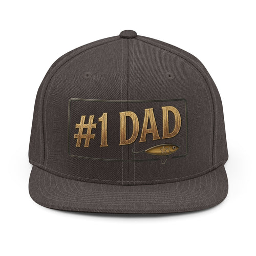 #1 Dad Fishing Hat | Snapback Cap, Lure Design
