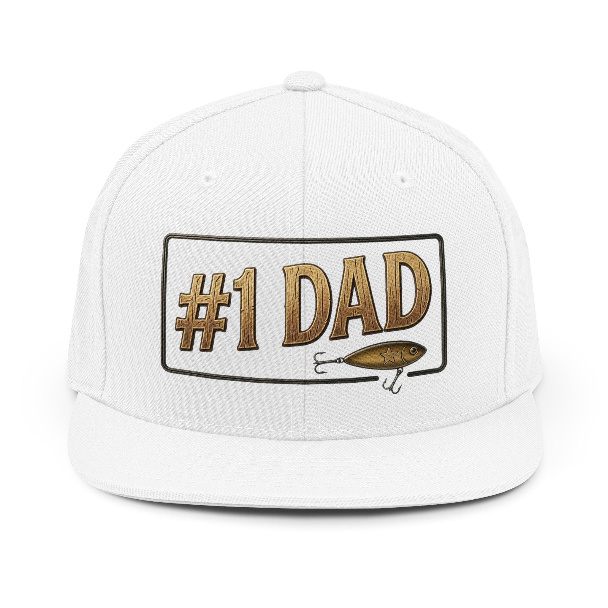 #1 Dad Fishing Hat | Snapback Cap, Lure Design