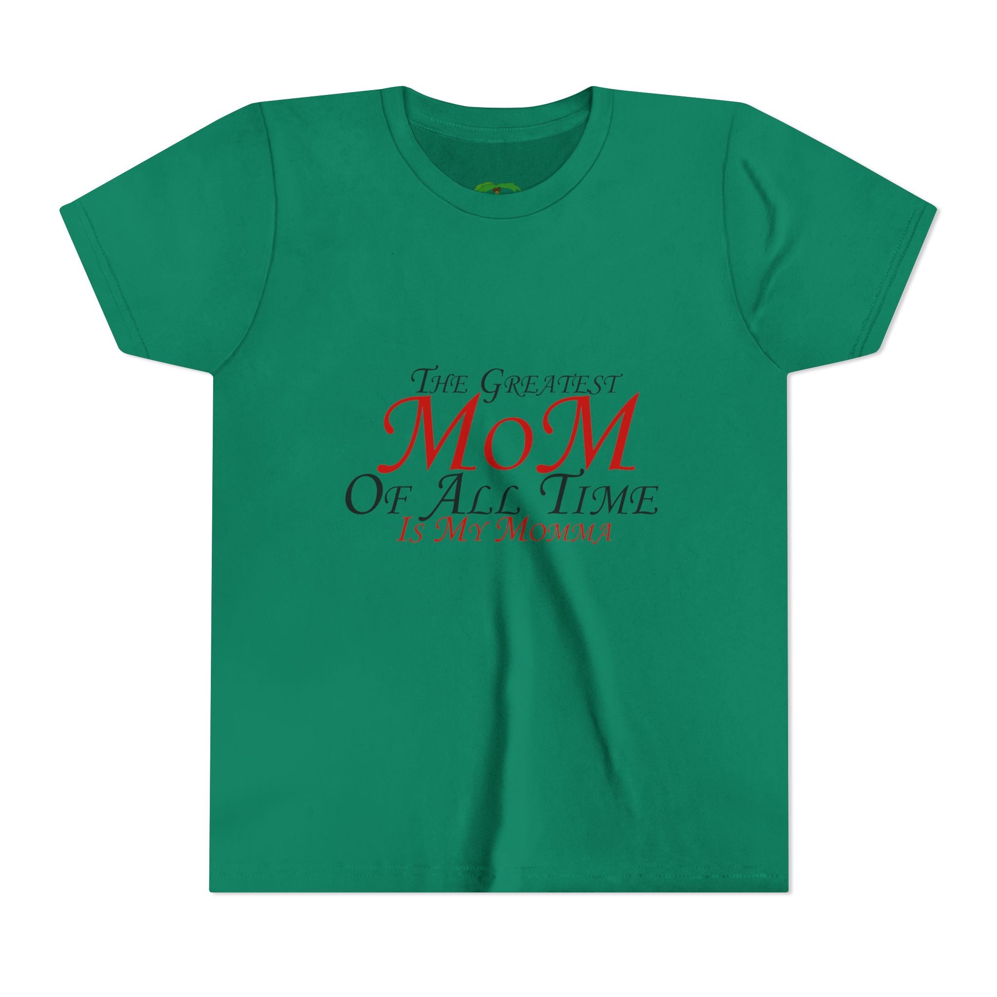 Youth Tee – "The Greatest Mom of All Time Is My Momma" Kids' Mother's Day T-Shirt