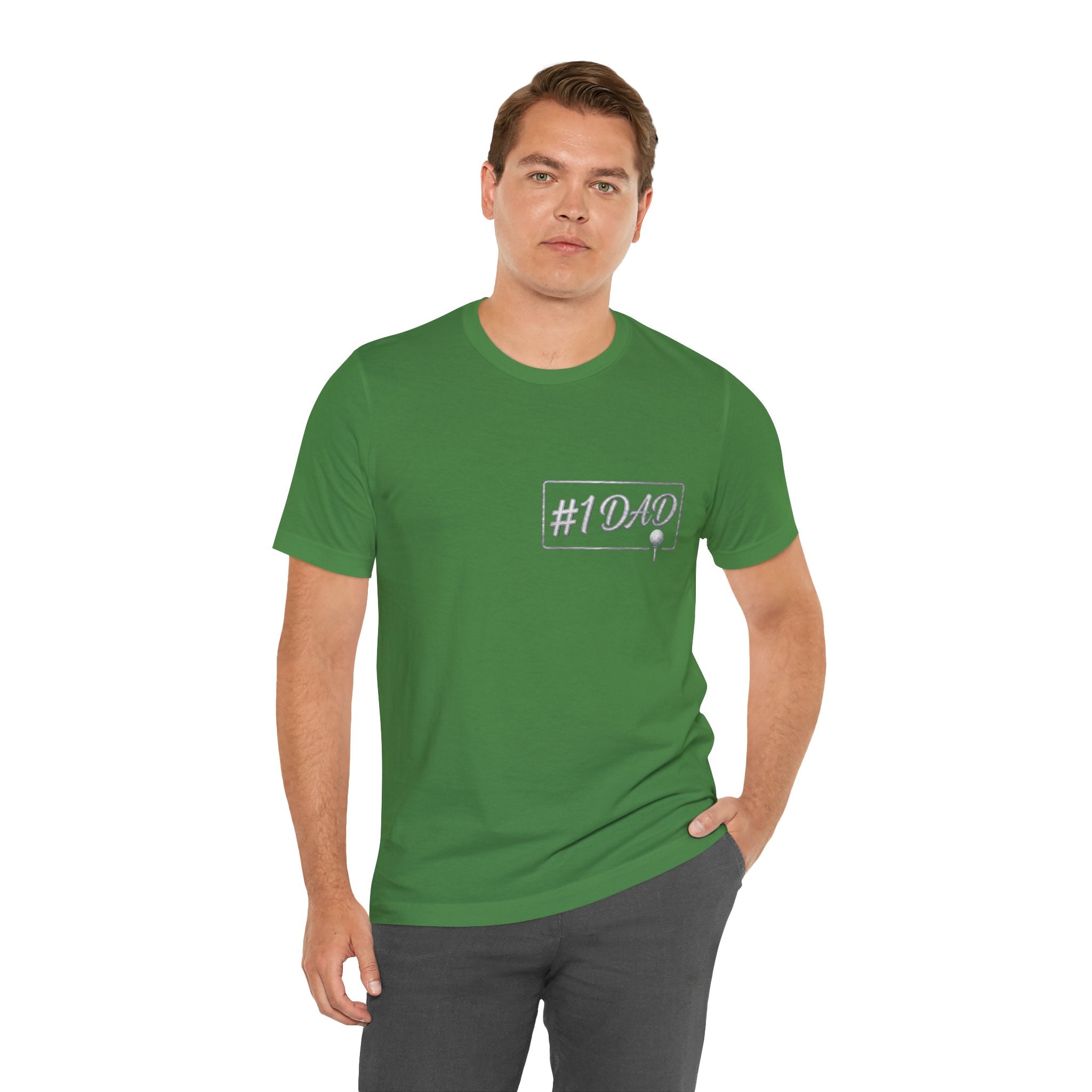 Dad #1 Golf Tee | Golf Dad Back Graphic 'Always There For Me'
