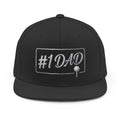 Dad #1 Golf Snapback Hat | Golf Tee Icon | Father's Day Cap